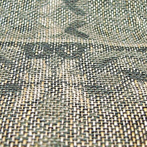 Large Jerusalem 100% Cashmere Scarf Shawl 68x27" Black Gold Fringe Ends Elegant - Picture 12 of 12